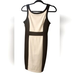 Forever 21 Black and White Midi Pencil Dress, Professional Dress, Size Medium